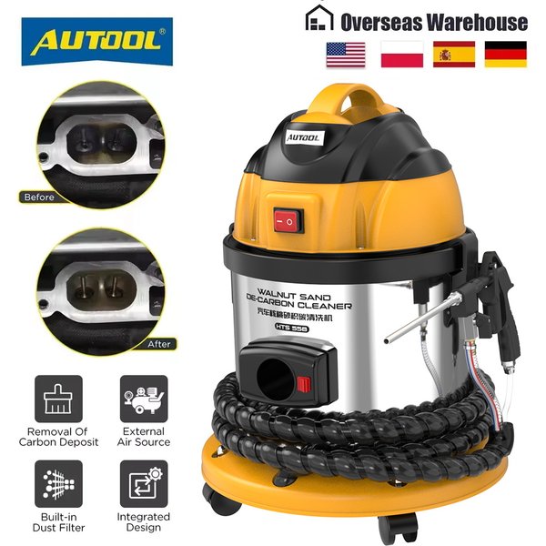AUTOOL HTS558 Automotive Walnuss Blaster Auto Motor Carbon Deposition Reiniger De-Carbon Maschine Einlass Ventil Reiniger 220 V/110 V