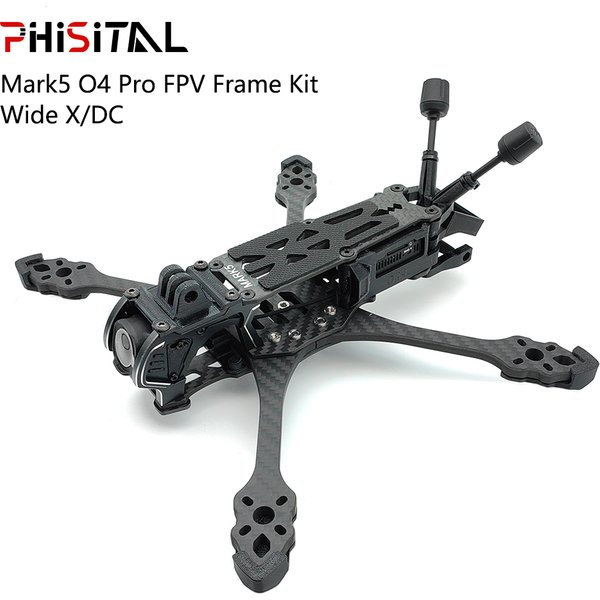 PhiSital Mark5 O4 Pro FPV-Rahmen-Kit X/DC-Version 5 Zoll Carbonfaser-Rennrahmen für RC Freestyle DIY-Teile