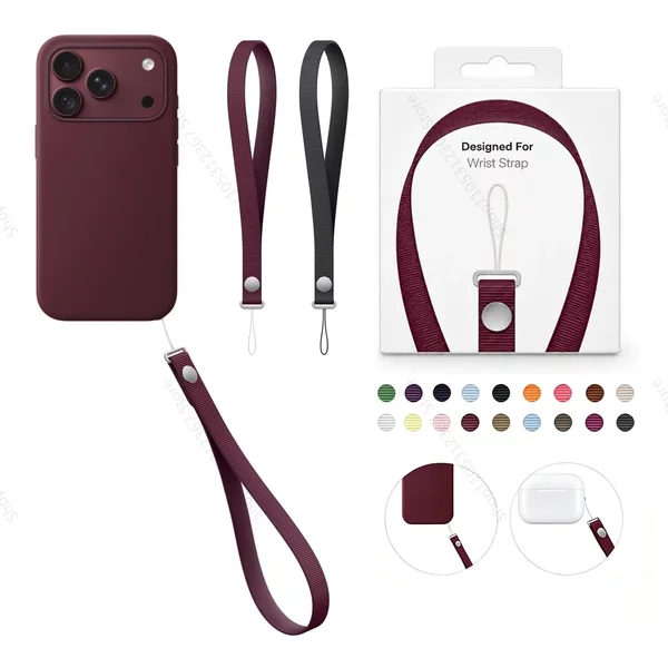 Hochwertige Magnetische Gewebte Armband für iPhone Duo 18 Pro Max 17 Pro Original Stoff Anti-Verlust 1:1 Handy-Handgelenkband