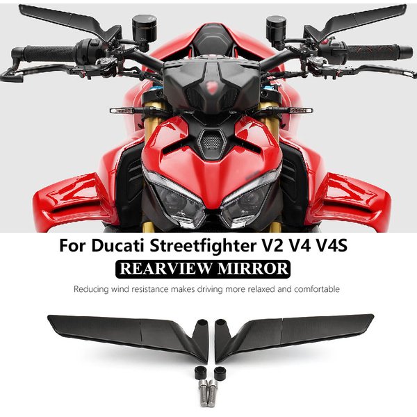 Rétroviseur latéral pour moto Ducati Streetfighter V4 S V4S STREETFIGHTER V2, accessoires, aile de vent, nouveau