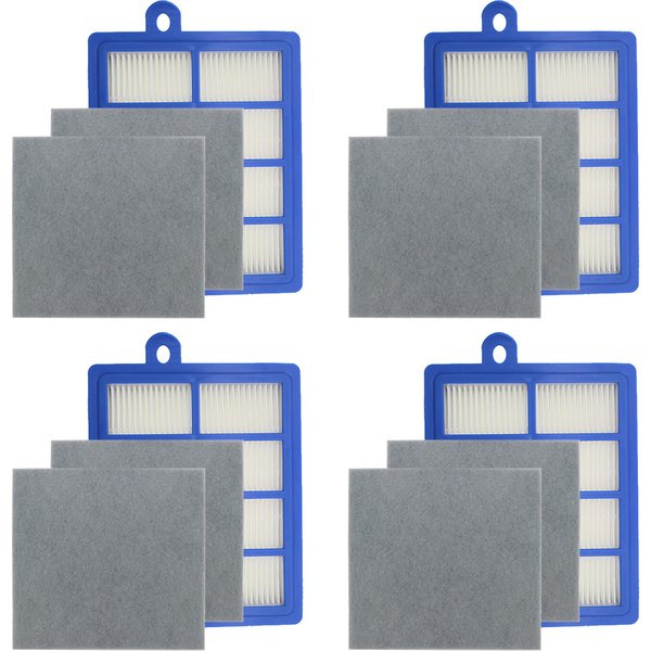 Filtre à poussière lavable HEPA H12 H13 + filtre à coton moteur pour Philips Carrier AEG, pièces d'aspirateur FC8764 FC8766 FC8767