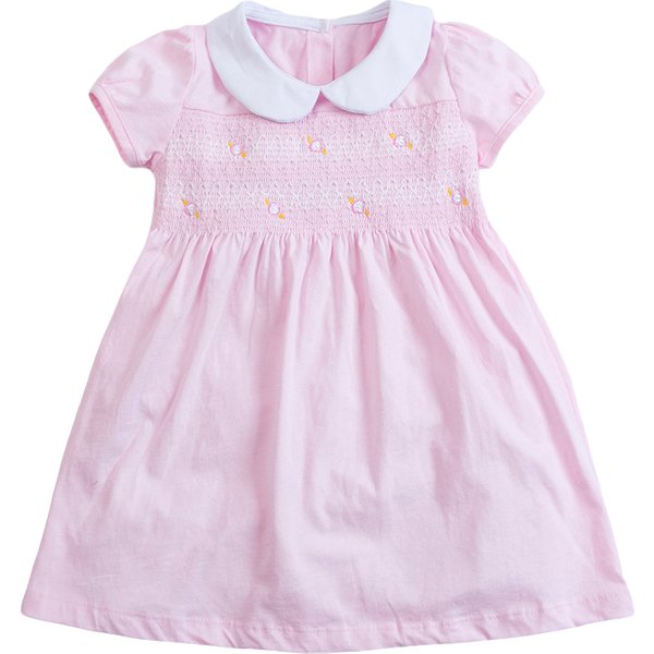Little Maven Mädchen Kleider Sommer Rosa Schöne Mädchen Party Kleid Kinder Elegantes Kleid Peter Pan Kragen Prinzessin Kleidung für Kinder