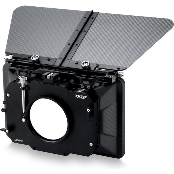 TILTA MB-T12 4×5.65 Carbon Fiber Matte Box (Clamp-on) with Single Backing for 15mm rod support rig for 5D4 RED ARRI SONY DSLR