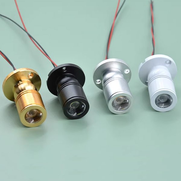 4 SZT. Mini Reflektor LED 1W 3W 110V 220V Downlight 12V DC Zestaw do Oświetlenia Biżuterii z Driverem LED, Lampa Sufitowa Natynkowa