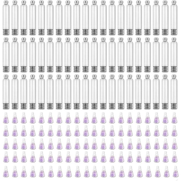 10/20/30/50/100PCS 3ml Pen Peptide, Glass Replacement Peptide Pen Cartridges Compatible with V1 & V2 Pens, Individually Packaged
