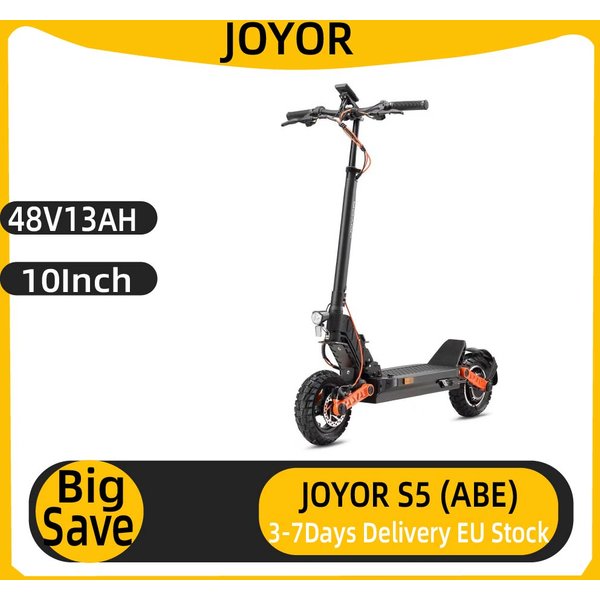 JOYOR S5 (ABE) E-Scooter für Erwachsene, 48V13AH Akku, City-Commuting E-Scooter, 10 Zoll Luftreifen, Elektroroller