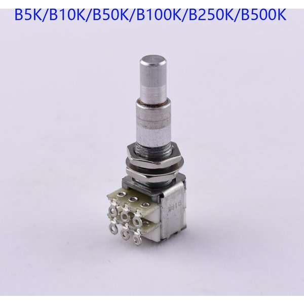Potentiomètres concentriques empilés, POT, 1 pièce, avec support central (B5K/B10K/B50K/B100K/B250K/B500K), fabriqués en corée