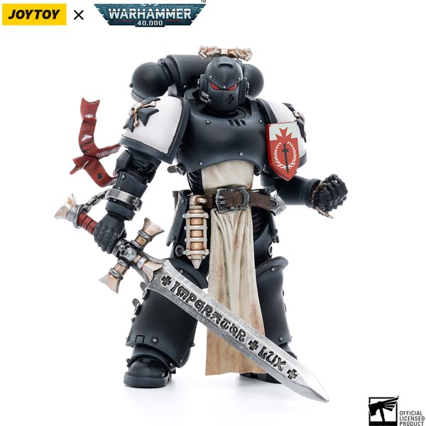 JOYTOY Warhammer 40K 1/18 Actionfigur Black Templars Der Kaiserchampion Rolantus Anime-Figuren Spielzeug