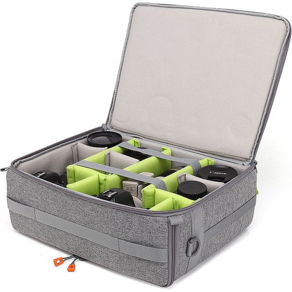 SLR Camera Bag For Photo 20'' Boarding Trolley Box Inner Bags Pressure Resistant Insert Padded Lens Case For Canon Sony Nikon 5D