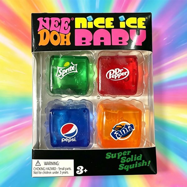Neues Set /Squishy Needoh /Nice Cube Schylling /Sensorischer Stressabbau-Würfel Fidget-Spielzeug Angstlöser Konzentrationshilfe Sensorischer Würfel Geschenk für Erwachsene und Kinder