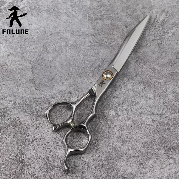 FnLune 6.5 Pouces VG-10 Étrange Lame Professionnel Salon De Coiffure Ciseaux Coupe Barbier Outils Coupe De Cheveux Ciseaux De Coiffure