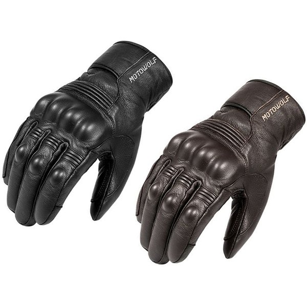 Motorcycle Gloves Winter Waterproof Leather Gloves for Men Thermal Warm Inner Touch Screen Motorbike MTB Bike Riding Gloves