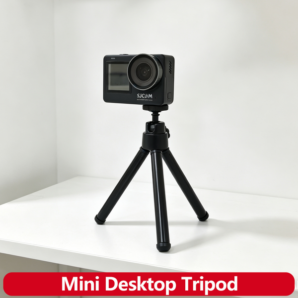 Mini-Desktop-Stativ, verstellbarer 2-teiliger Ständer aus Aluminiumlegierung, Tischstativ avec 1/4 Pouces pour Action-Kamera, Smartphone, Webcam
