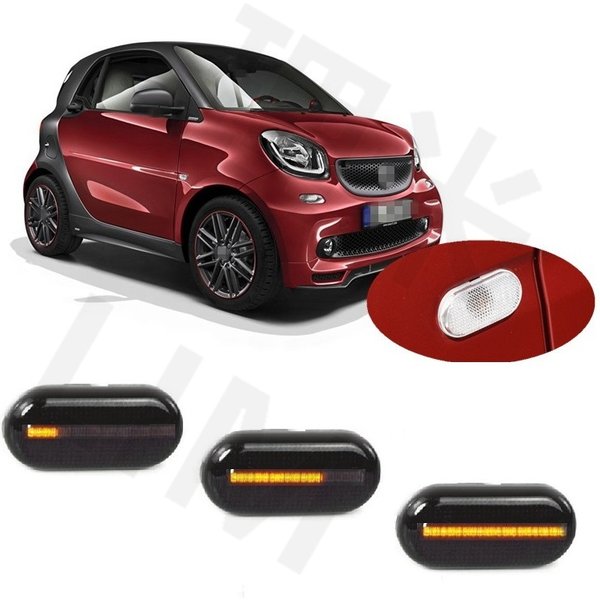 Pour Smart Fortwo Coupé Cabriolet EQ 453 2014 2015 2016 2017 2018 2019 2020 Clignotant latéral dynamique à LED
