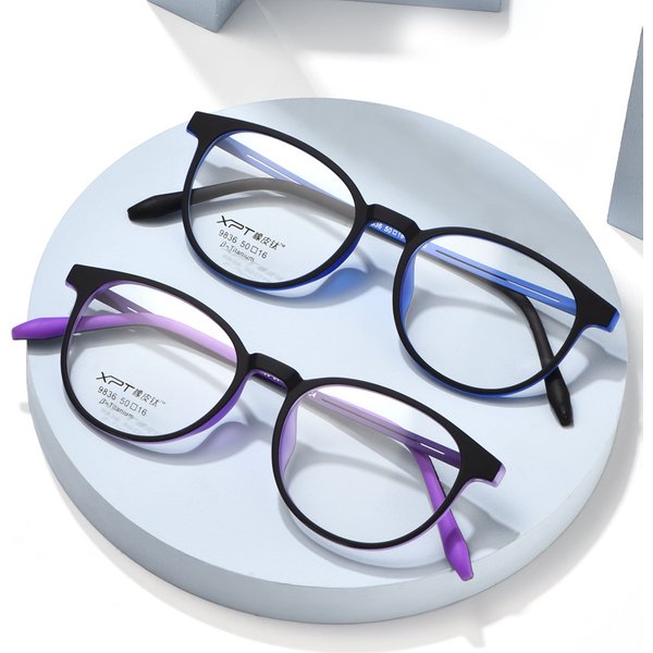Mode rétro rond ultraléger en caoutchouc titane carré lunettes optique lunettes de Prescription cadre myopie hypermétropie hommes femme