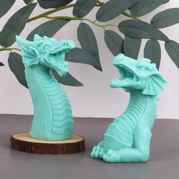 3d böse Drachen kerze Silikon form DIY Party kuchen Dekorations werkzeuge Drachen fondant Schokoladen formen Desktop Handwerk Wohnkultur