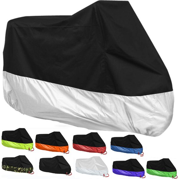190T noir bleu Design imperméable moto couvre moteurs poussière pluie neige UV protecteur couverture intérieur extérieur M L XL XXL XXXL 4XL