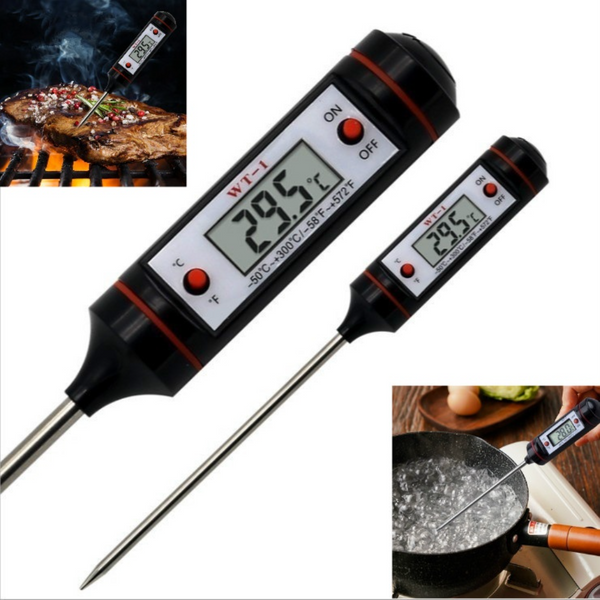 Digitales Fleischthermometer zum Kochen von Lebensmitteln, Küchensonde, Wasser, Milch, Öl, Flüssigkeit, Ofen, digitale Temperatur