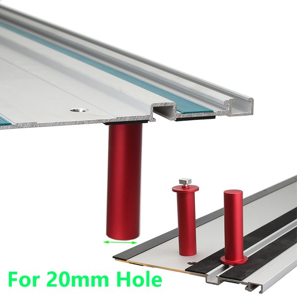 Pince d'Établi pour Trous de Chien de 20mm, Rail de Guidage, oral ille de Table, Scie à Trous, Arrêt de Frein, Calcul de Précision en Aluminium, Outil d'Atelier de Travail