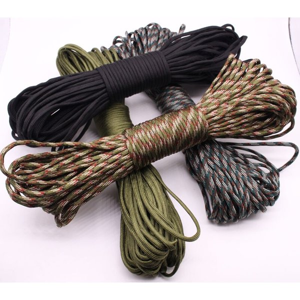 30M Paracord Outdoor Camping, Survival Lanyard, Parachute Rope, Walking Tent Accessories