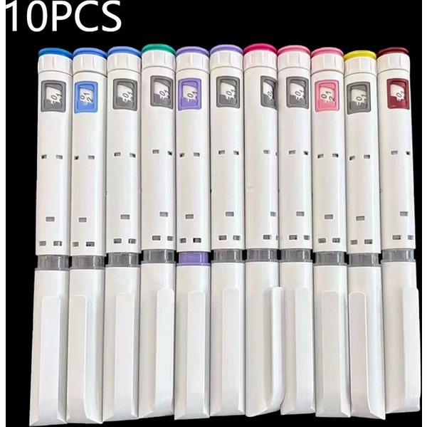 High Quality 5-10PCS Disposable Insulin Injection Pens Portable Insulin Injection Device Medication 60U Magic Pen