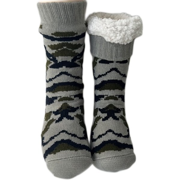Wintersocken für Herren, Thermo-Leopardenmuster, warm, kurz, plus Samt, weich, rutschfest, flauschiger Boden, flauschige Socke, männlich, Tarnung, Geschenk, 2023, neu