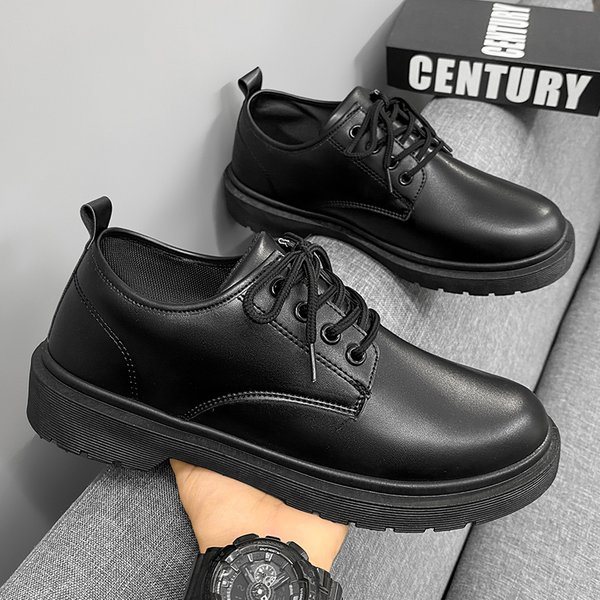 Fashion Leather Mens Casual Shoes Breathable Business Lace-Up Handmade Shoes Hot Sale Brand Classic Men Shoes Flats Moccasins
