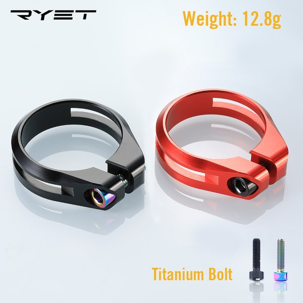Pince de tige de selle de vélo, pièces de vélo en alliage d'aluminium CNC, pinces de tige de selle de vélo pour 27.2/30.8/31.6mm, accessoires de produit de cyclisme