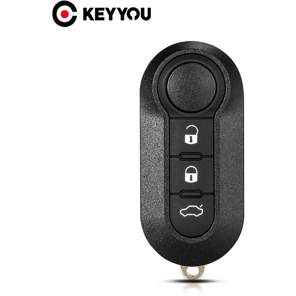 KEYYOU pour Fiat 500 Punto Ducato Stilo Panda télécommande Auto clé housse Fob SIP22 rabat pliant voiture clé coque 3 boutons