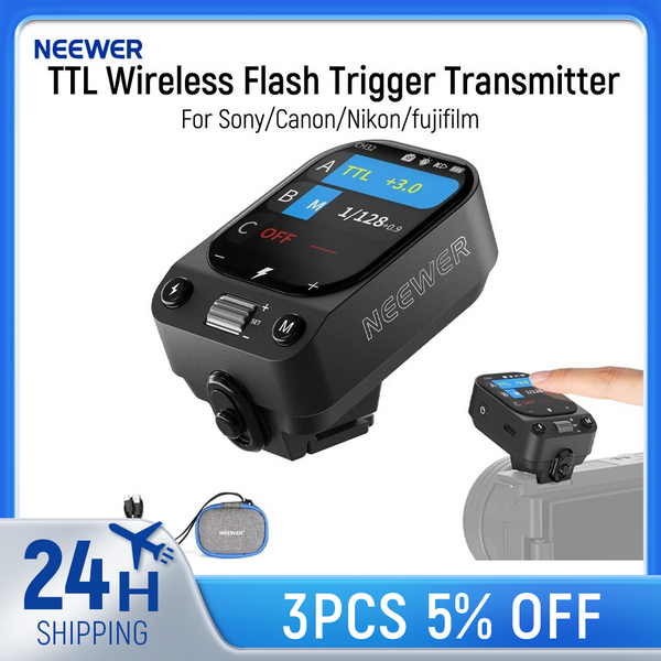 Déclencheur flash sans fil TTL 2.4G NEEWER QZ pour appareils photo Sony/Canon/Nikon/Fujifilm, transmetteur flash Godox IT32 V1 V100 AD200 Pro II
