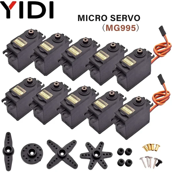 2/4 Stück 180 360 MG995 Arduino Metal Gear 995 RC Auto Servomotor High Speed Torque Servomotor Spielzeug LKW Roboter Hubschrauber Flugzeug