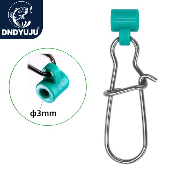 DNDYUJU 30 ~ 50X Angelschnur Sinker Slides Fishing Rig Sinker Slider Swivel Edelstahl Duo Lock Snap Salzwasser FishingTackle