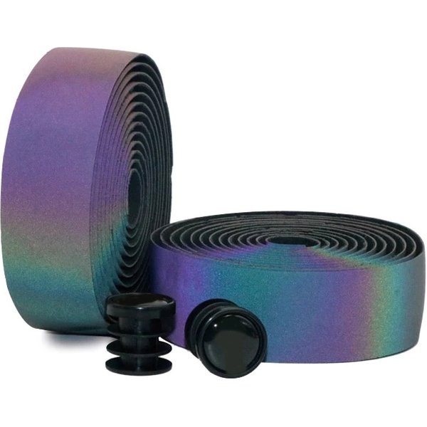 Cycling Bar Tape Road Bike Noctilucent Dazzle Handlebar Stripes Light Reflective Colorful MTB PU Leather Bicycle Fork Grip Tape