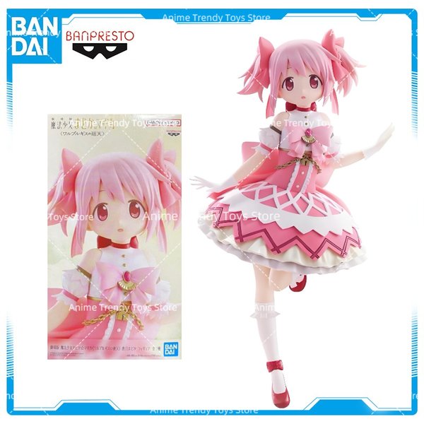 Oryginalne figurki BANDAI BANPRESTO Puella Magi Madoka Magica Kaname Madoka Anime Model Collection Toys Gifts WY - dostępne od ręki