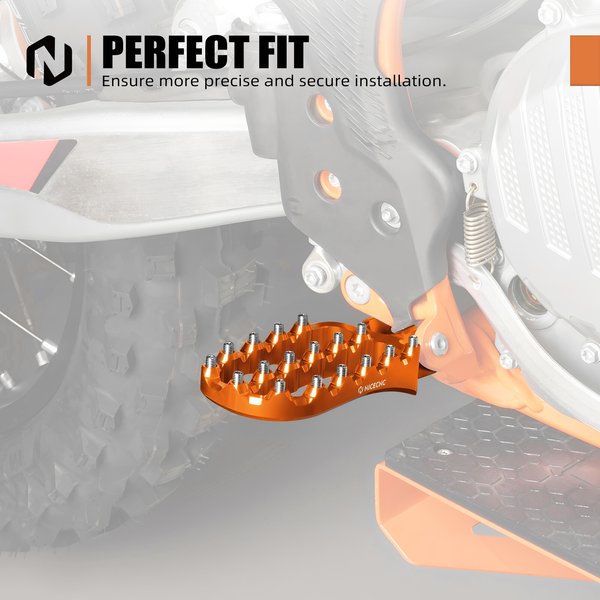 NICECNC Für KTM EXC 300 EXC-F 350 2017 2018 2019 2020 2021 2022 2023 Für Husqvarna TE 300 GasGas EC 300 Geschmiedete Vergrößerte Fußrasten Fußstützen