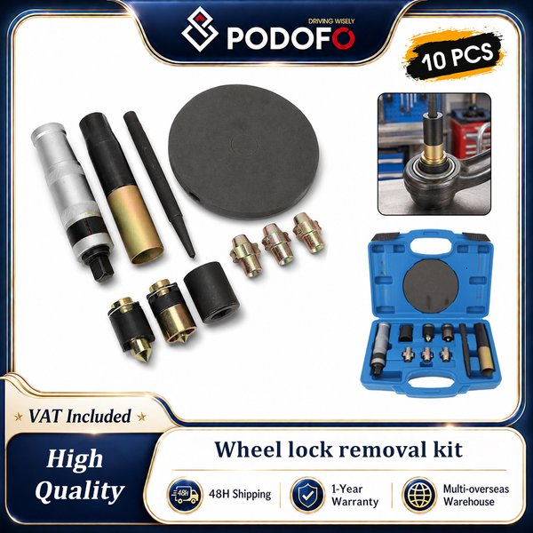 Podofo Wheel Lock Removal Kit, Locking Wheel Nut Key Replacement Remover Kit, Compatible With Virtually Most Wheel Nut For BMW, Ford, Opel/Vauxhall, PSA, VAG, Volvo