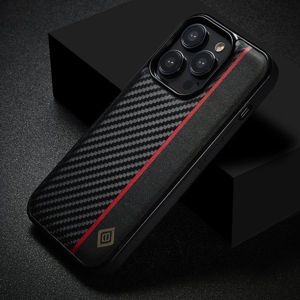 Étui en cuir ultra-fin en Fiber de carbone pour iPhone 15 14 Pro Max 13 12 11 Pro XS X 7 8 Plus XR 14 SE 2022, coque de téléphone antichoc
