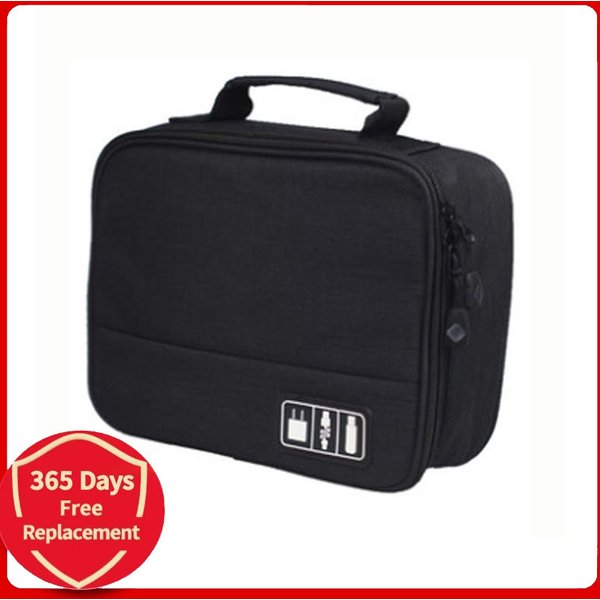Reises chrank Organizer Fall für ejeas vnet phone v4c v6c Schiedsrichter Intercom Headset Aufbewahrung tasche Reiß verschluss Zubehör Datenkabel USB