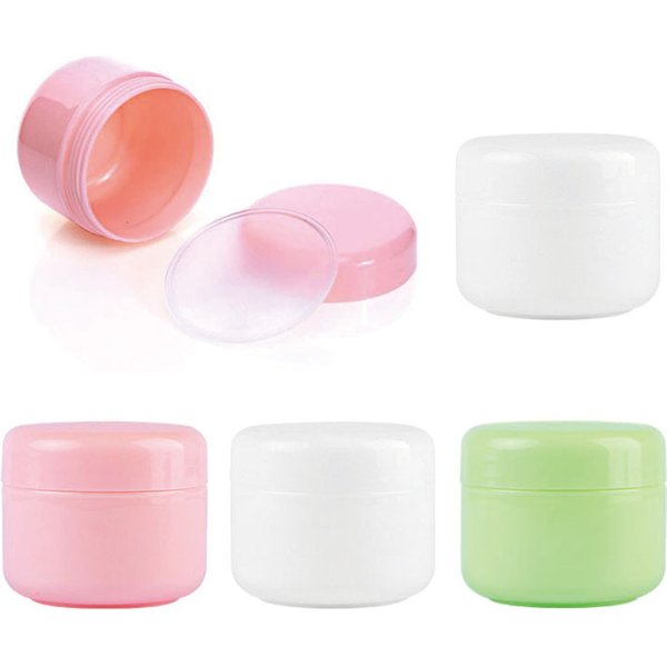 5Pcs/Pack 10g 20g 30g 50g 100g Refillable Bottles Pink Plastic Empty Makeup Jar Pot Travel Face Cream Lotion Cosmetic Container