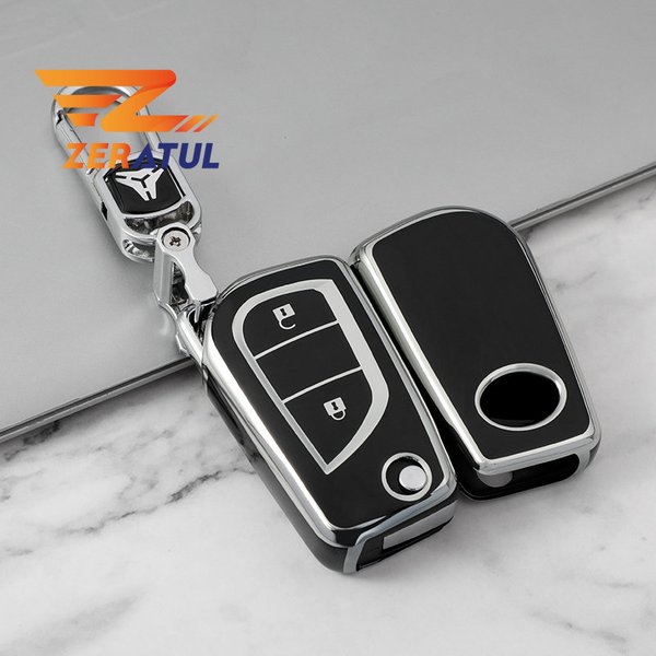 Coque de protection pour clé télécommande de voiture, en TPU, pour Toyota Camry RAV4 Forturner Hilux Auris Corolla Avensis Verso Yaris Aygo Scion TC IM