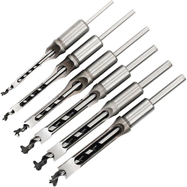 1 Stücke 6-25mm HSS Twist Quadrat Loch Bohrer Bits Auger Stemmen Meißel Erweiterte Säge für Holzbearbeitungswerkzeuge