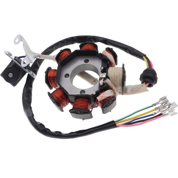 Stator magnétique d'allumage AC à bobine 8 pôles, pour Motocross ATV CG125-8 150cc 250cc