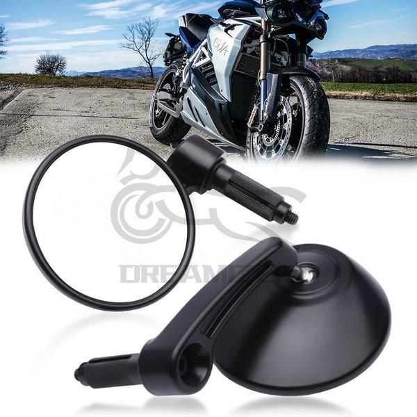 Rétroviseurs Latéraux Ronds de 7/8 Pouces, pour Honda Kawasaki Suzuki Yamaha Scooter