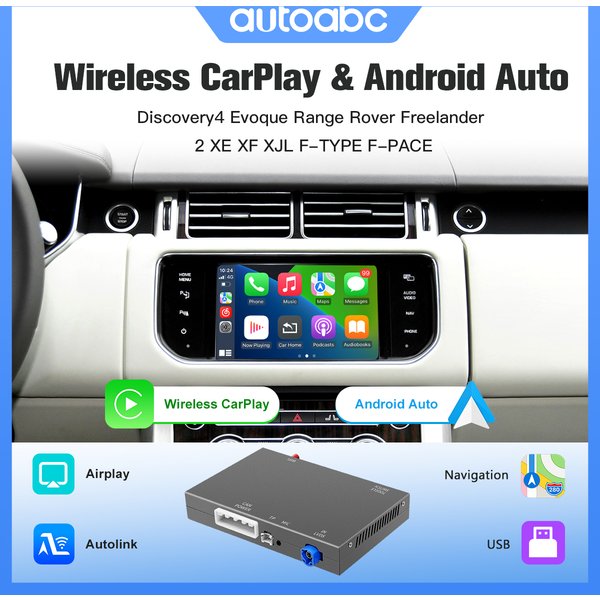 Drahtlose Carplay Android Auto Modulare Für Land Rover Jaguar Bosch Discovery4 Evoque Freelander2 XE XF XJL Mirroring Decorder