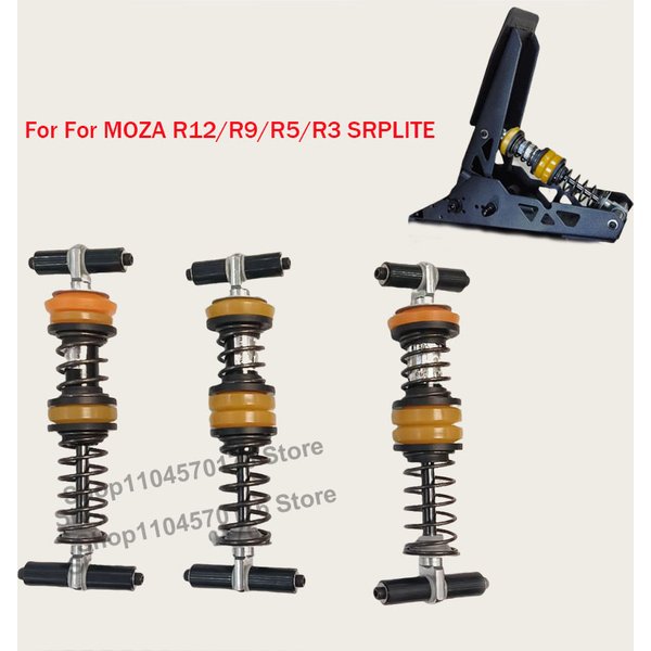 Kit de modification de pédale d'embrayage, d'accélérateur et de frein à ressort hydraulique pour jeux de course simulés, compatible avec MOZA R12/R9/R5/R3 SRPLITE