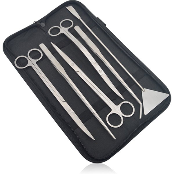 Ensemble d'outils de ciseaux d'aquarium, ciseaux ondulés, pincettes pour plantes, herbes, outils de nettoyage en acier inoxydable, pelles pour Aquarium, accessoires d'aquarium