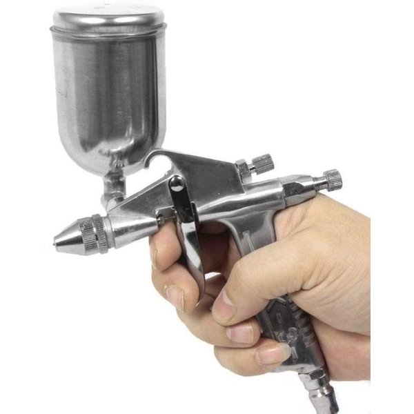 K-3 125 ml Mini-Farbluftspritzpistole 0,5 mm pneumatische Zerstäubungsdüse Luftspritzgerät Zerstäuber Airbrush Leder Malerei Reparaturwerkzeug