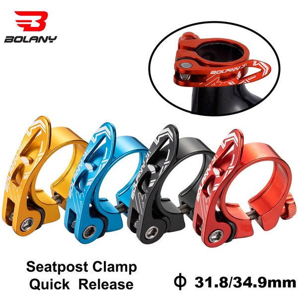 BOLANY-Collier de serrage de tige de dégager de vélo VTT, dégagement rapide, alliage ultraléger, accessoires de cyclisme, 31.8mm, 34.9mm