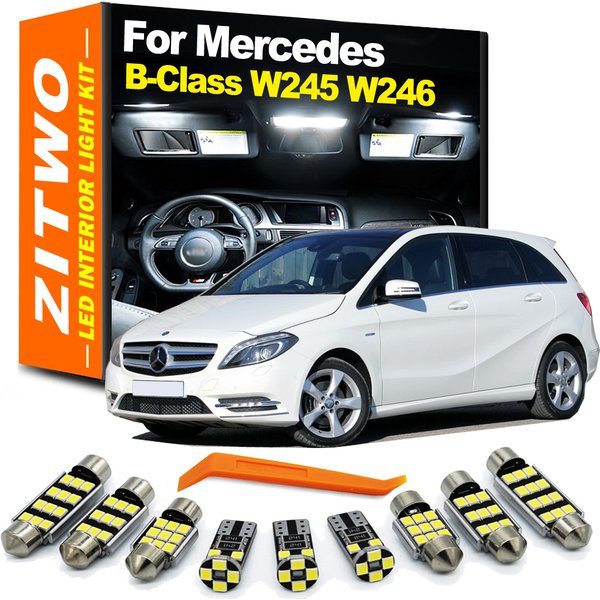 ZITWO – ampoule LED pour voiture, Kit d'éclairage intérieur pour Mercedes Benz MB classe B W245 W246 B160 B180 B200 B220 B250, lampe de coffre de dôme de carte