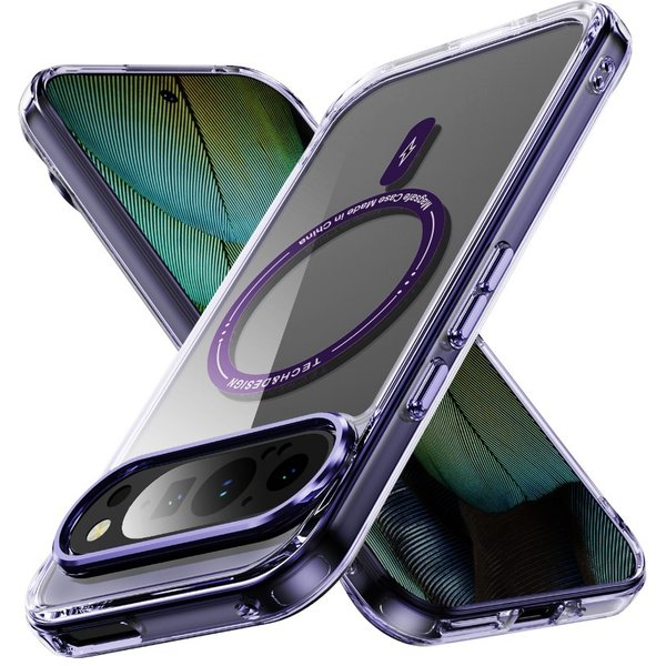 Transparente magnetische Handyhülle für Magsafe Wireless Charging für Google Pixel 10 9 Pro XL 9A 8A, stoßfeste Rückseite, klare Abdeckung